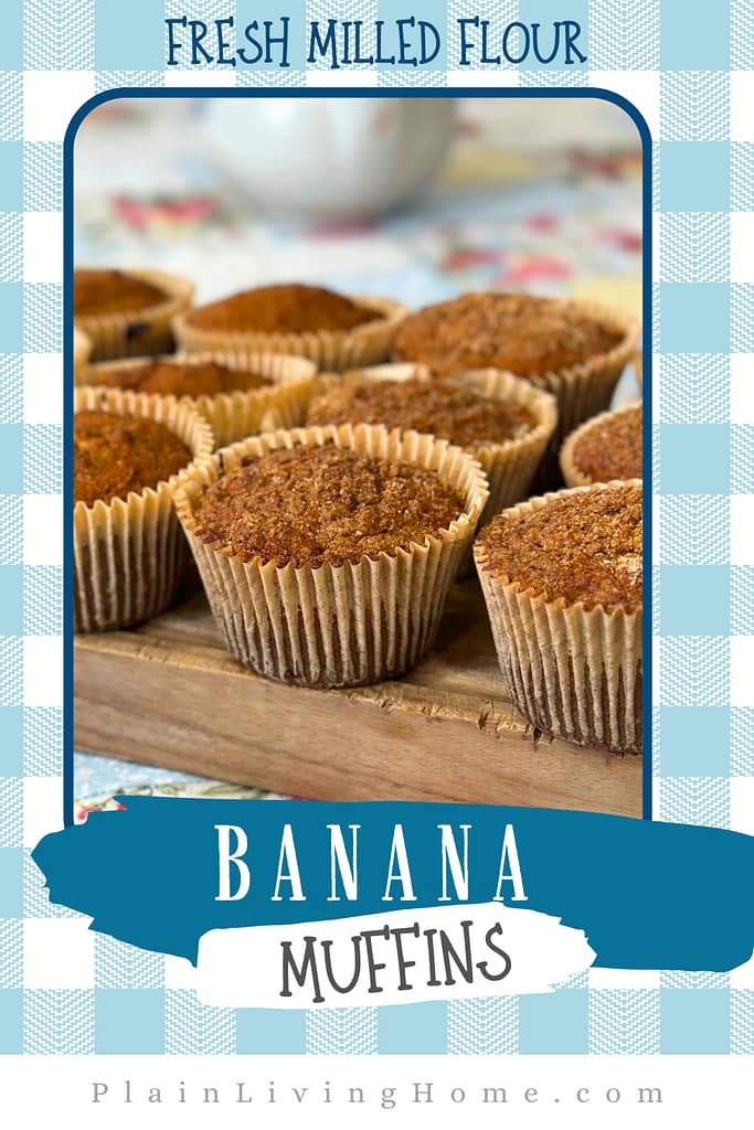 fresh milled muffins served on a. wood cutting board