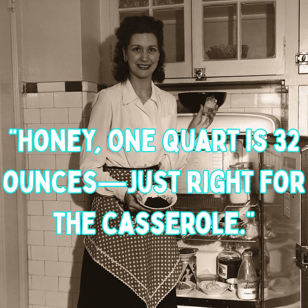 a housewife showing her kitchen