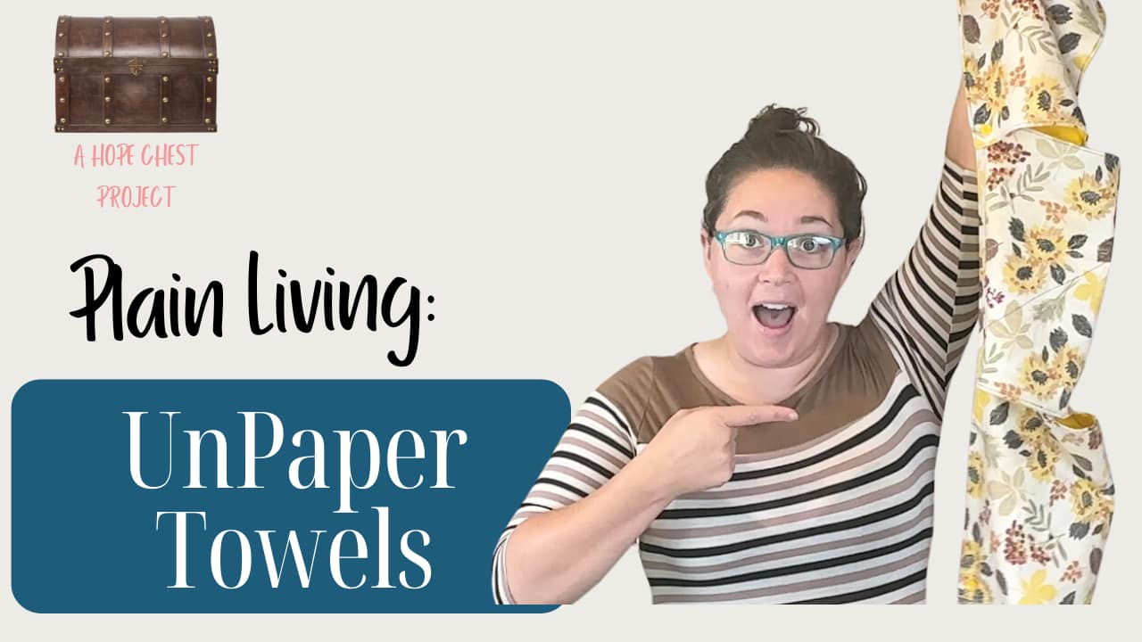 How to Sew Easy Un-Paper Towels for Kids (Beginner Sewing + Hope Chest)