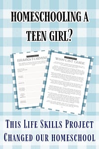 hope chest workbook activity for homeschooling girls