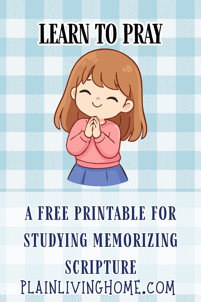 teach your kids to pray with a free study guide