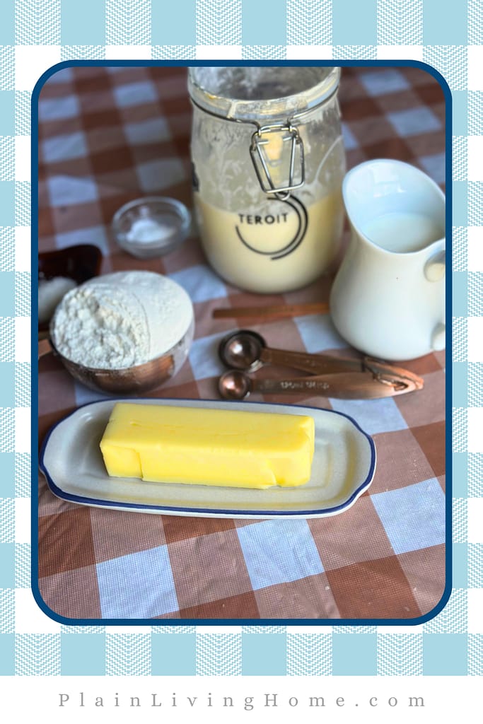 ingredients to make biscuits