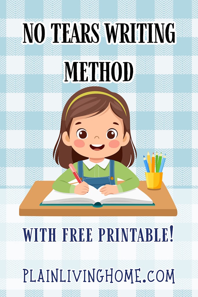 free paragraph writing printable for no tears in your homeschool