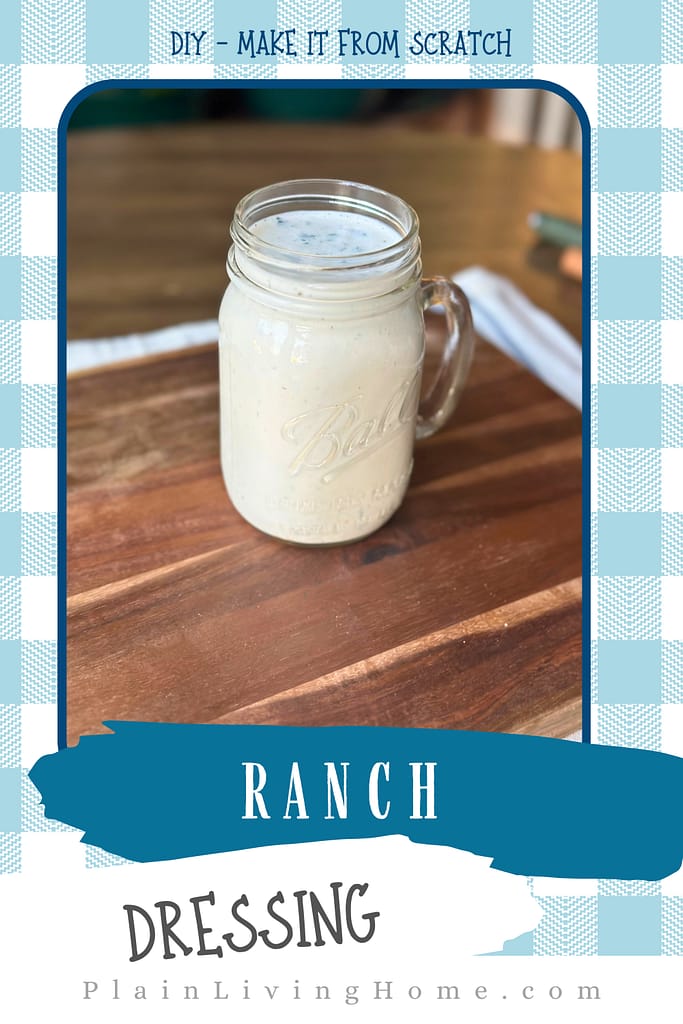 easy recipe for homemade ranch dressing