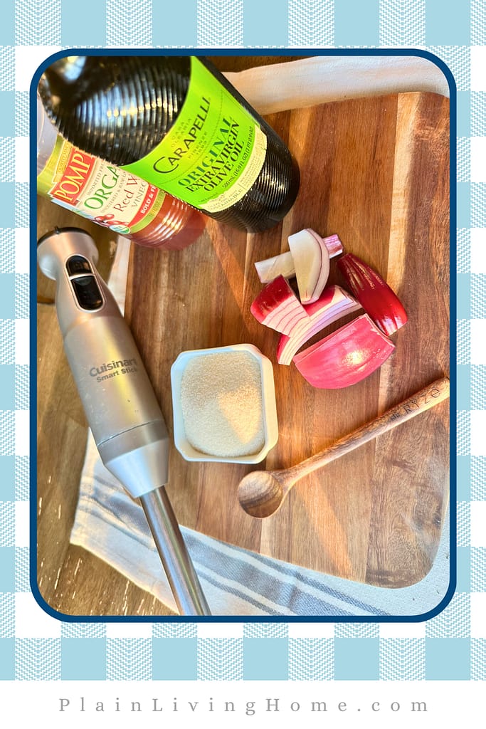 homemade oil and vinegar salad dressing with basic pantry ingredients
