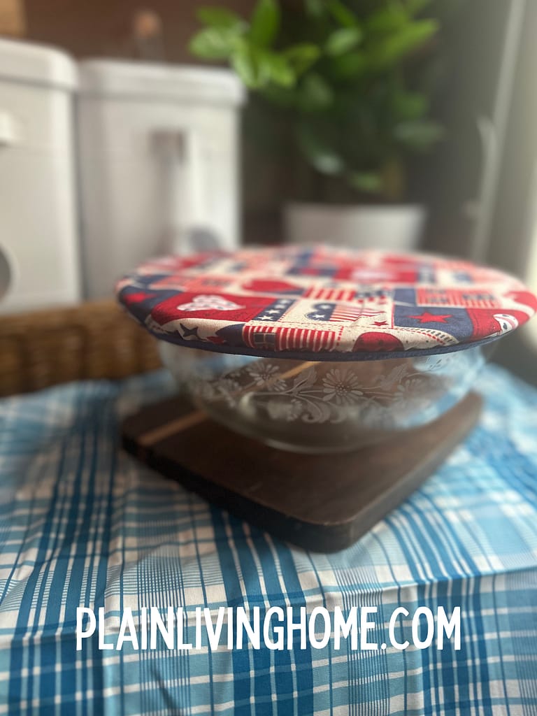 fabric bowl cover