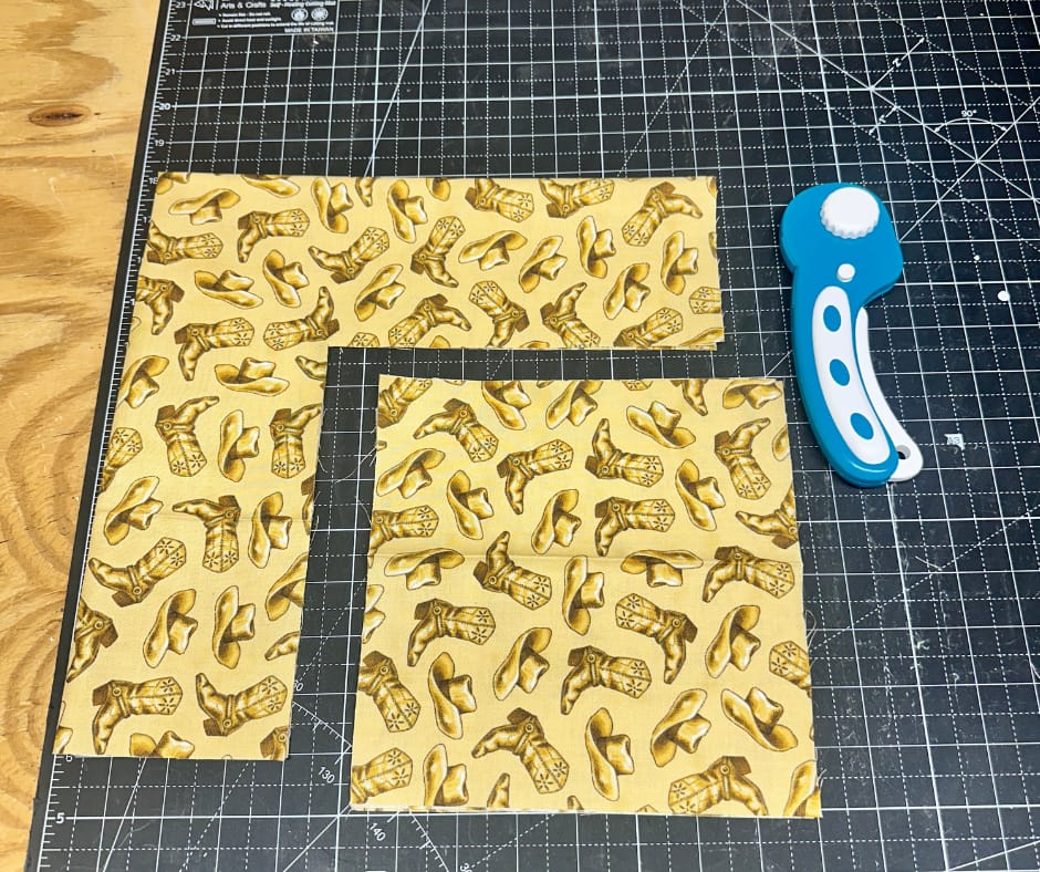 cut the fabric for your basket
