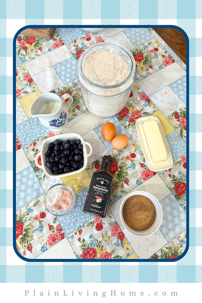 ingredients for banan muffins