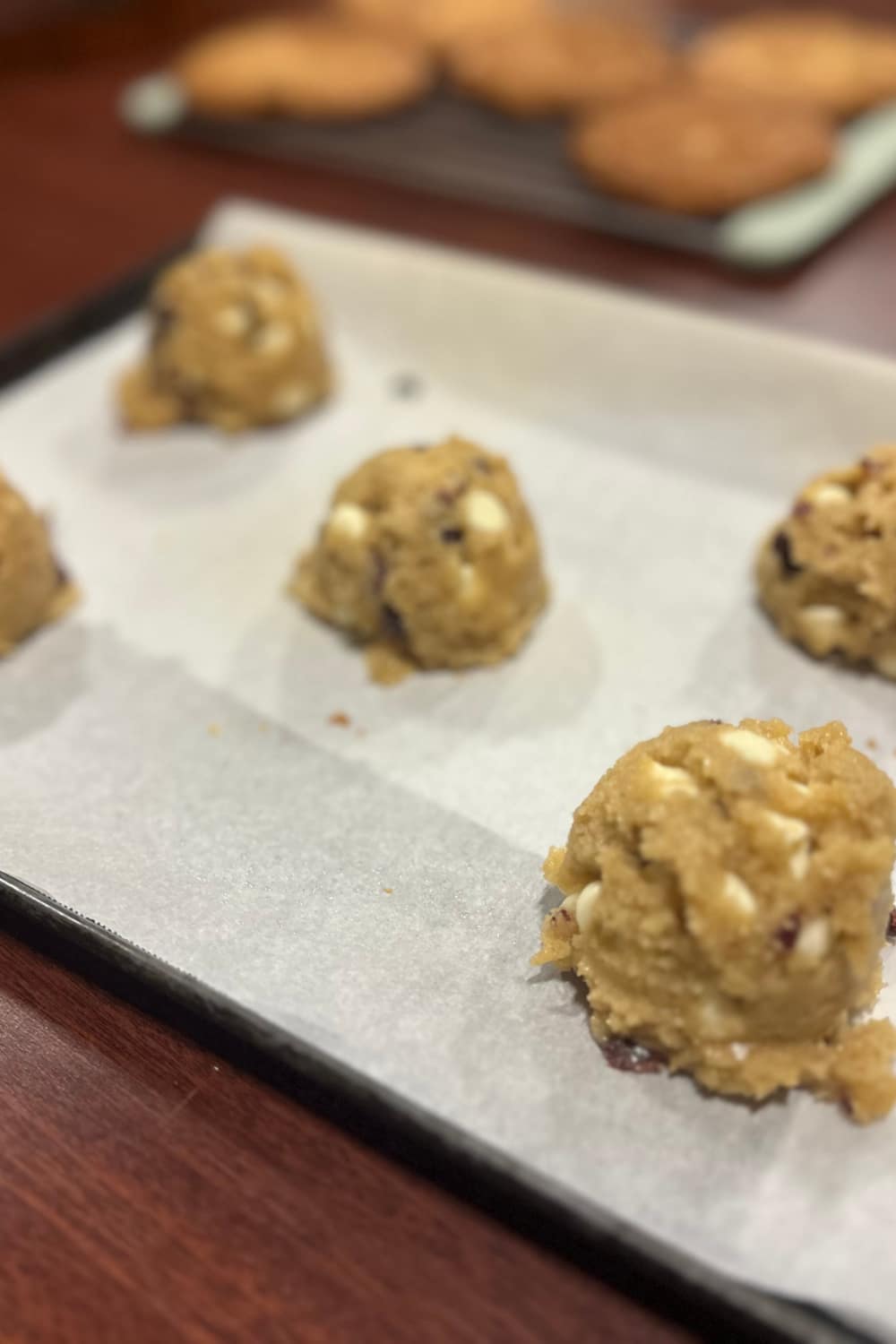 scoops of sourdough cookie dough