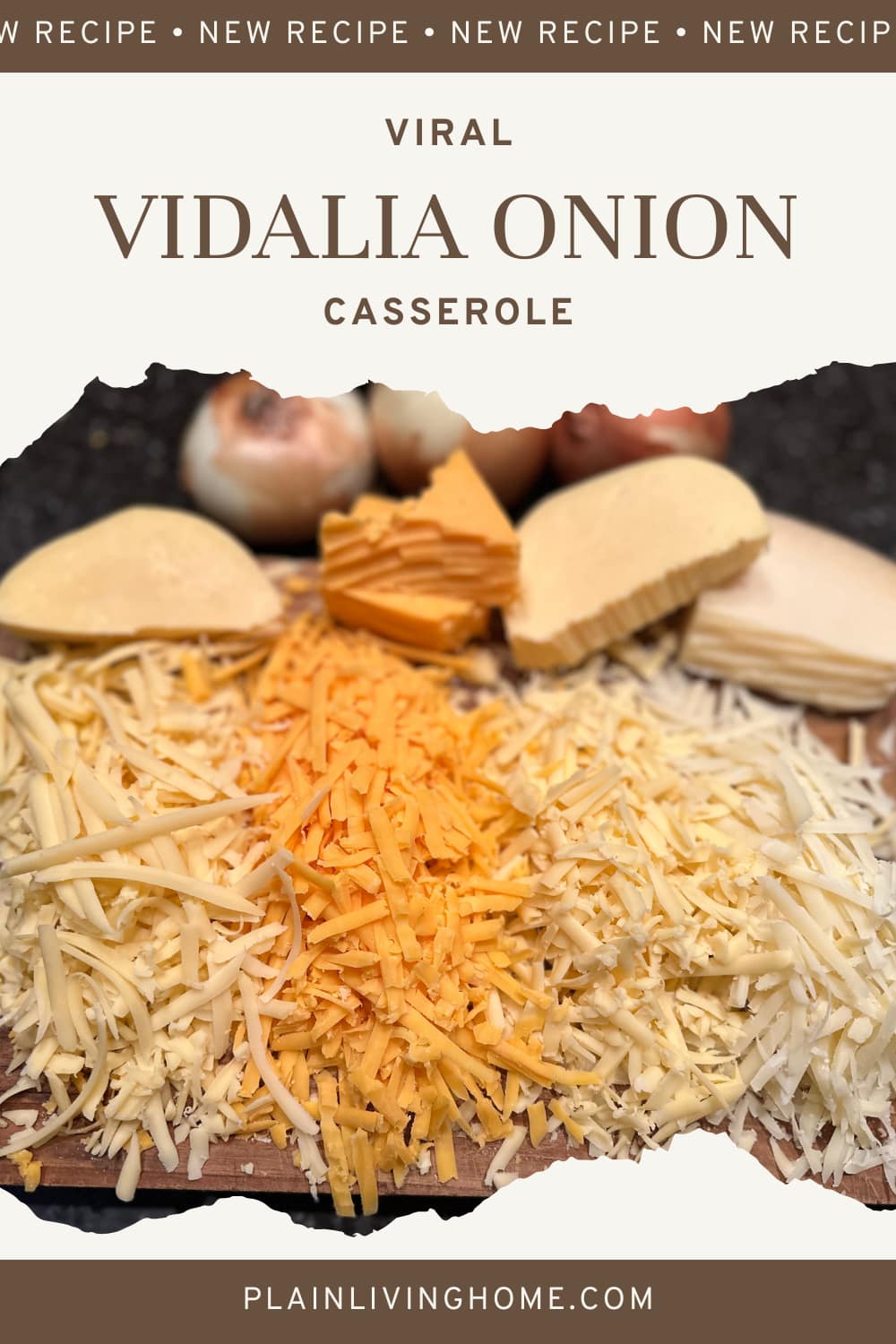 cheesy Visalia onion casserole