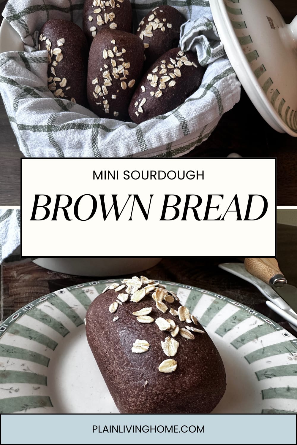 mini sourdough brown bread loaf recipe