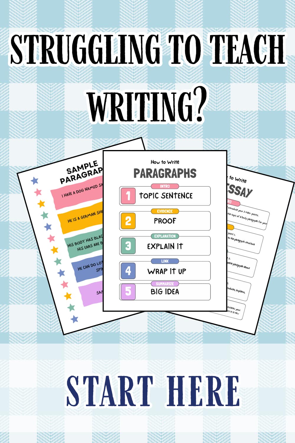 Free Paragraph & Essay Writing Printable (Grades 3–8)