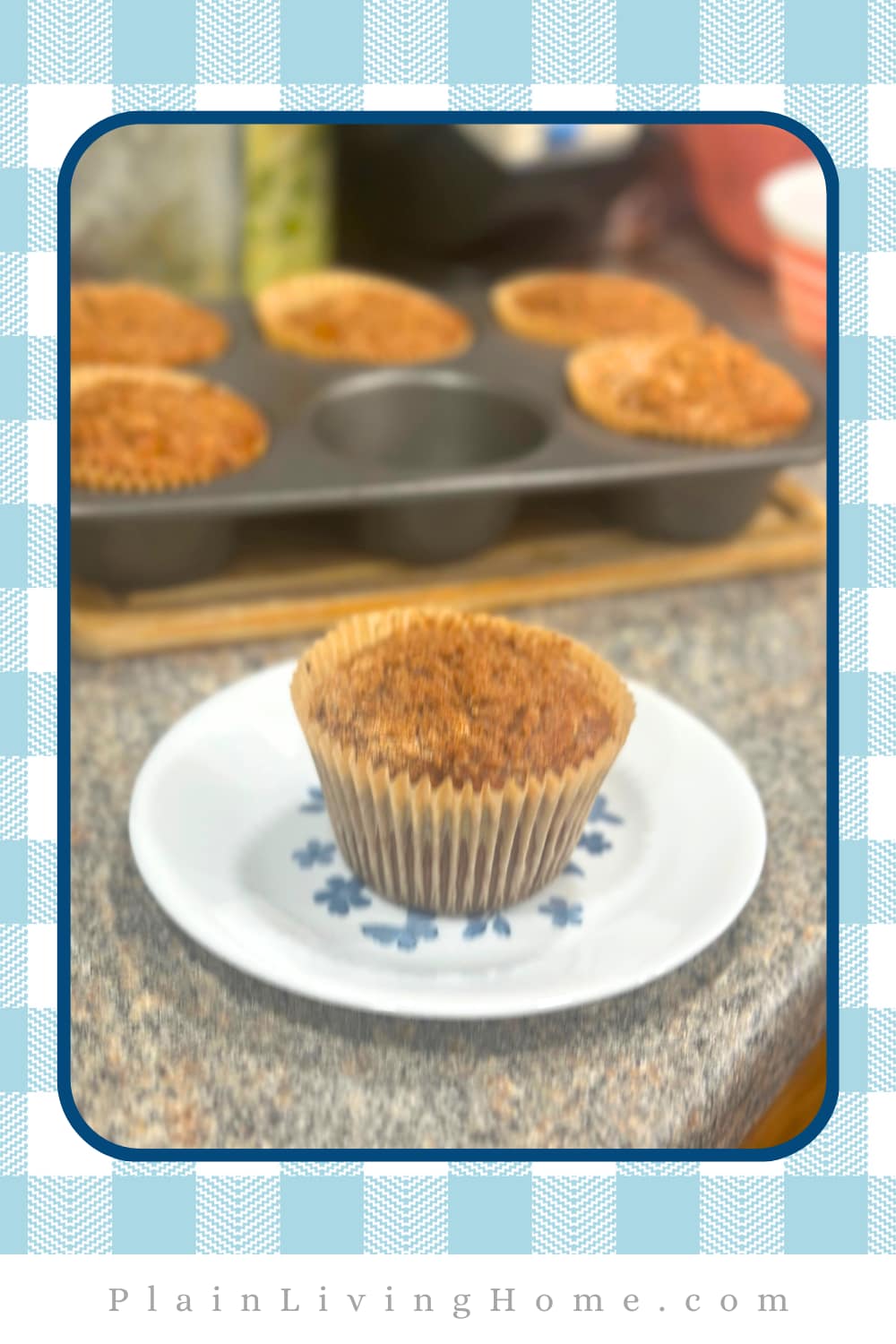fresh milled flour banana muffins