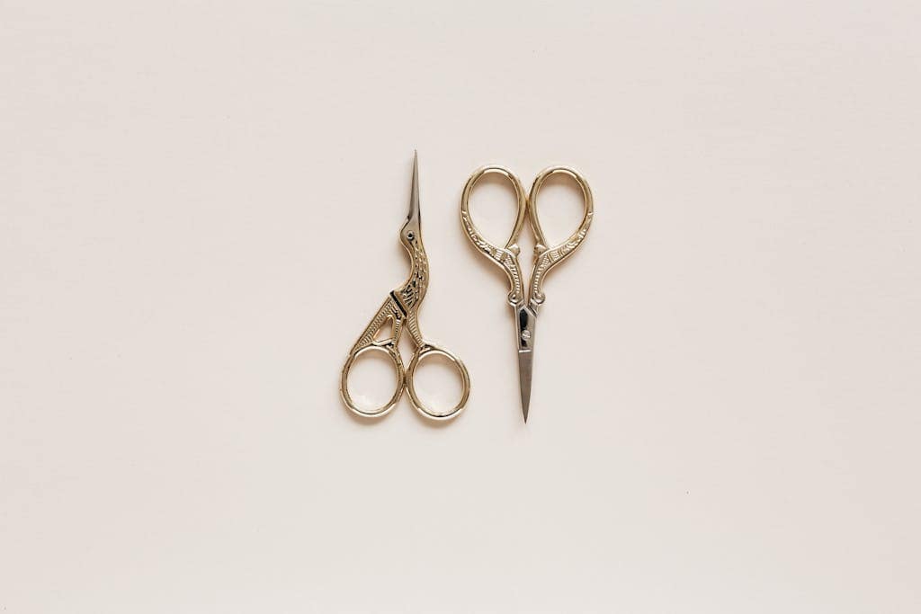 fabric scissors to cut fabric for jar covers