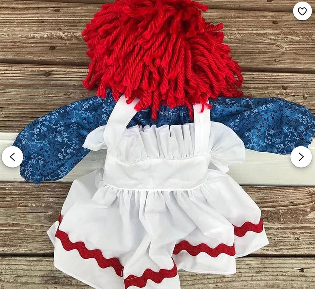 handmade raggedy ann costume