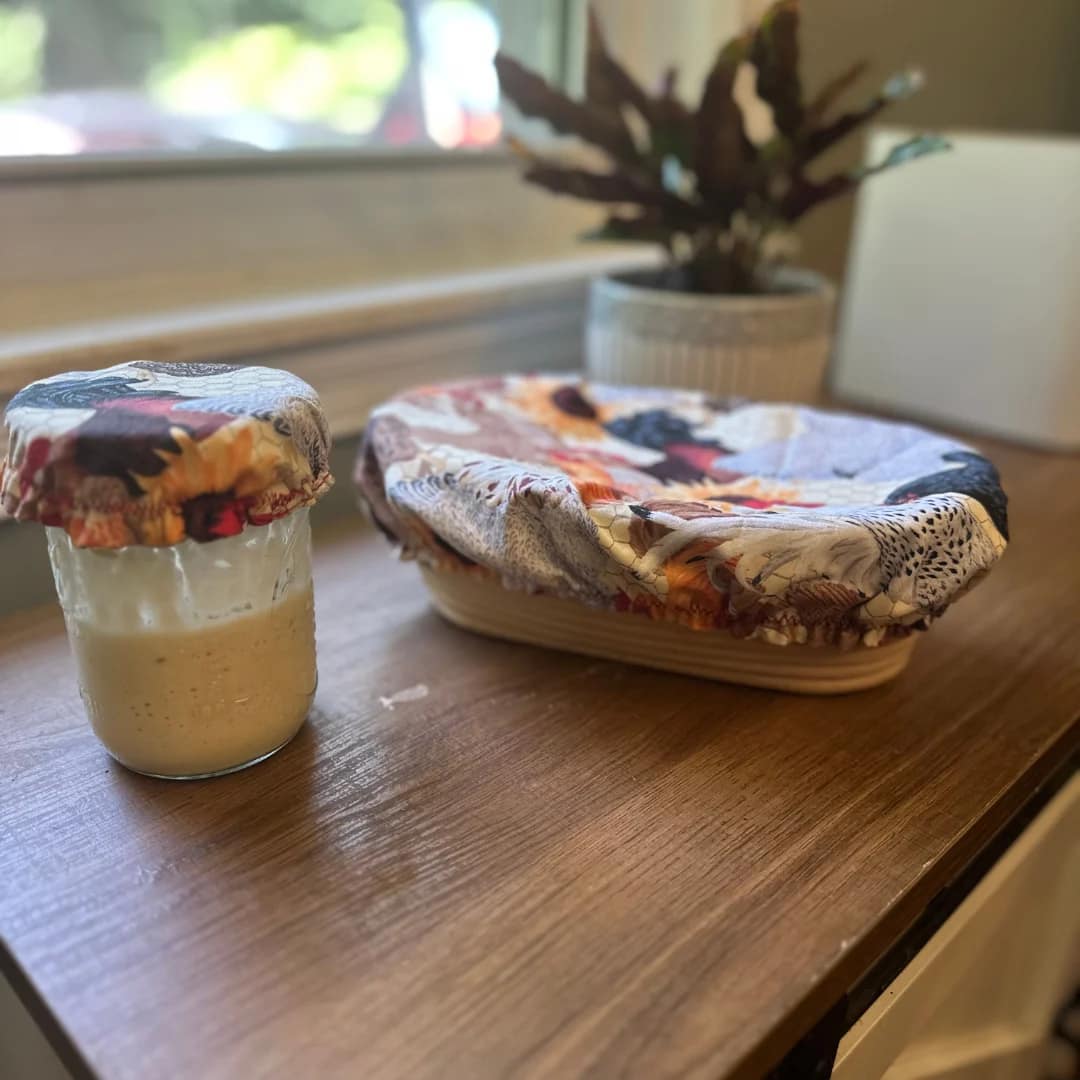 banneton basket with cover for sourdough baking