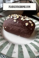 one mini loaf of sourdough brown bread