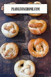 soft pretzel with flaky salt