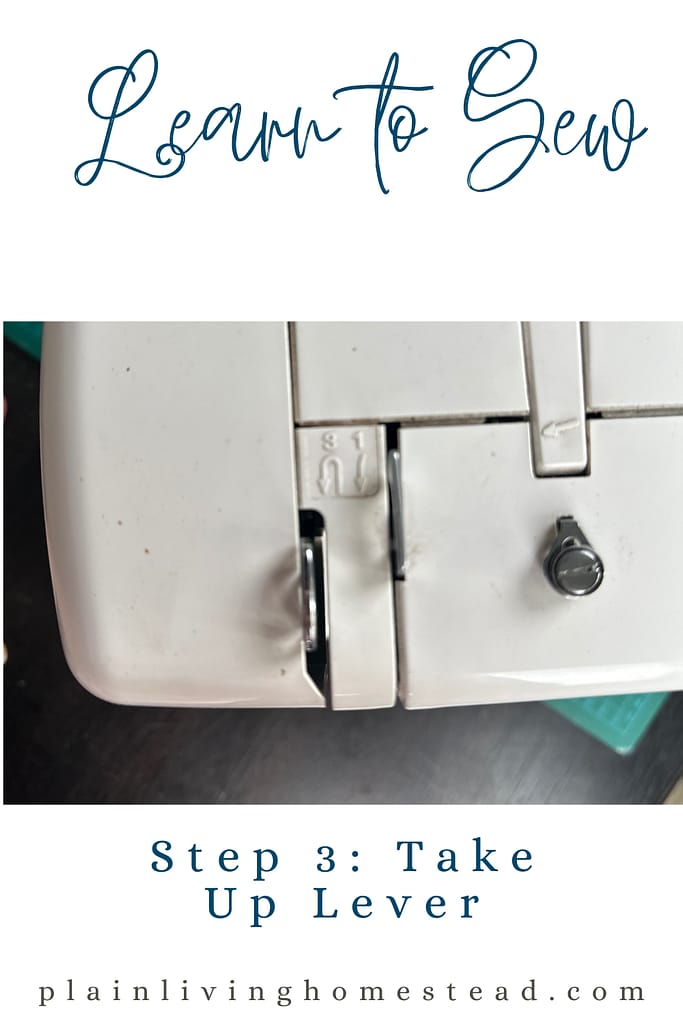 thread sewing machine take up lever