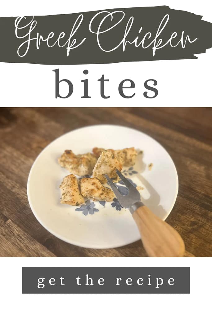 delicious party food- Greek chicken bites recipe