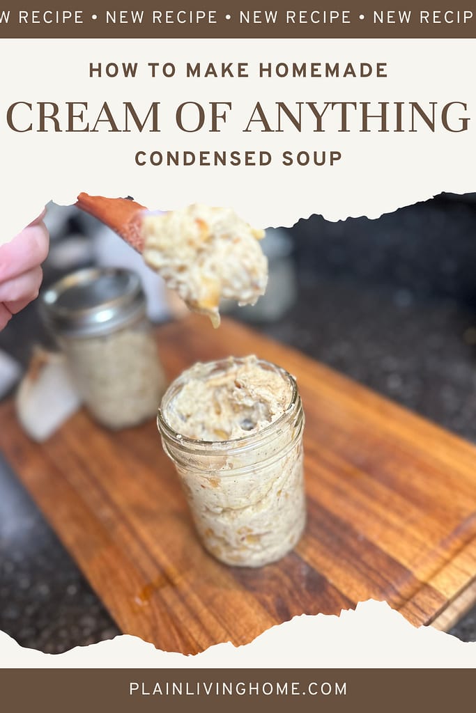 HOW TO MAKE a homemade cream of anything condensed soup from scratch