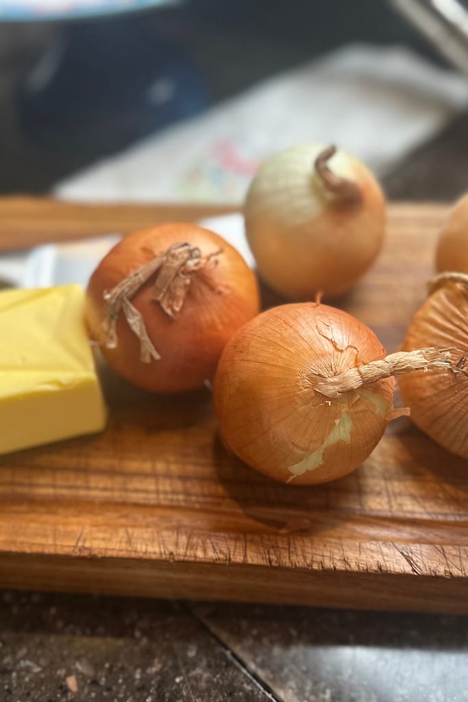 onions and butter