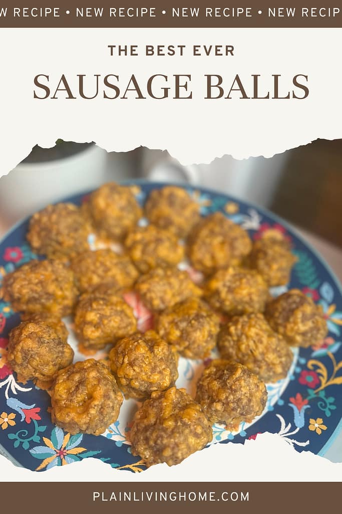 a platter of sausage balls