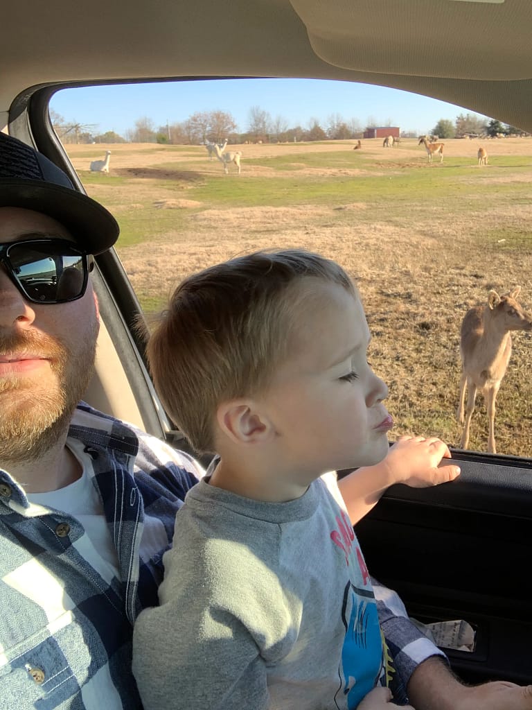 Seth at the safari