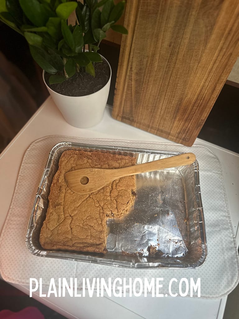 casserole size hot pad with a pad of brownies