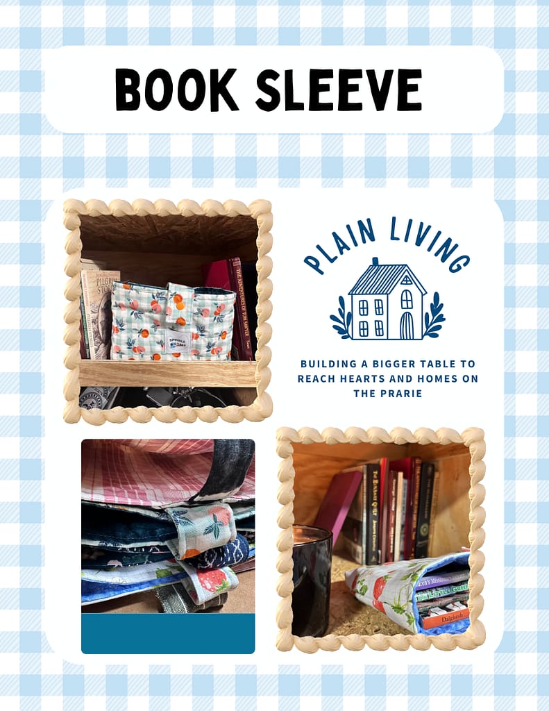 how to sew a quilted book sleeve pattern