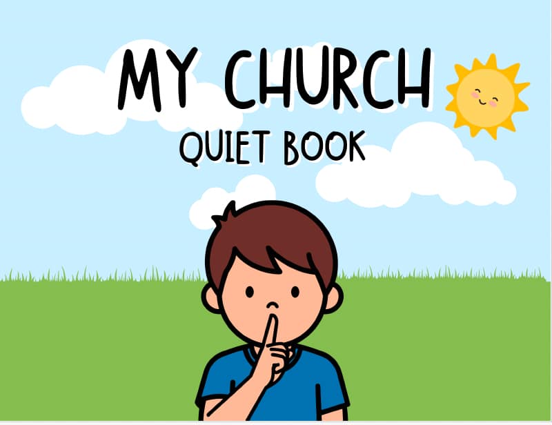 church quiet book for kids