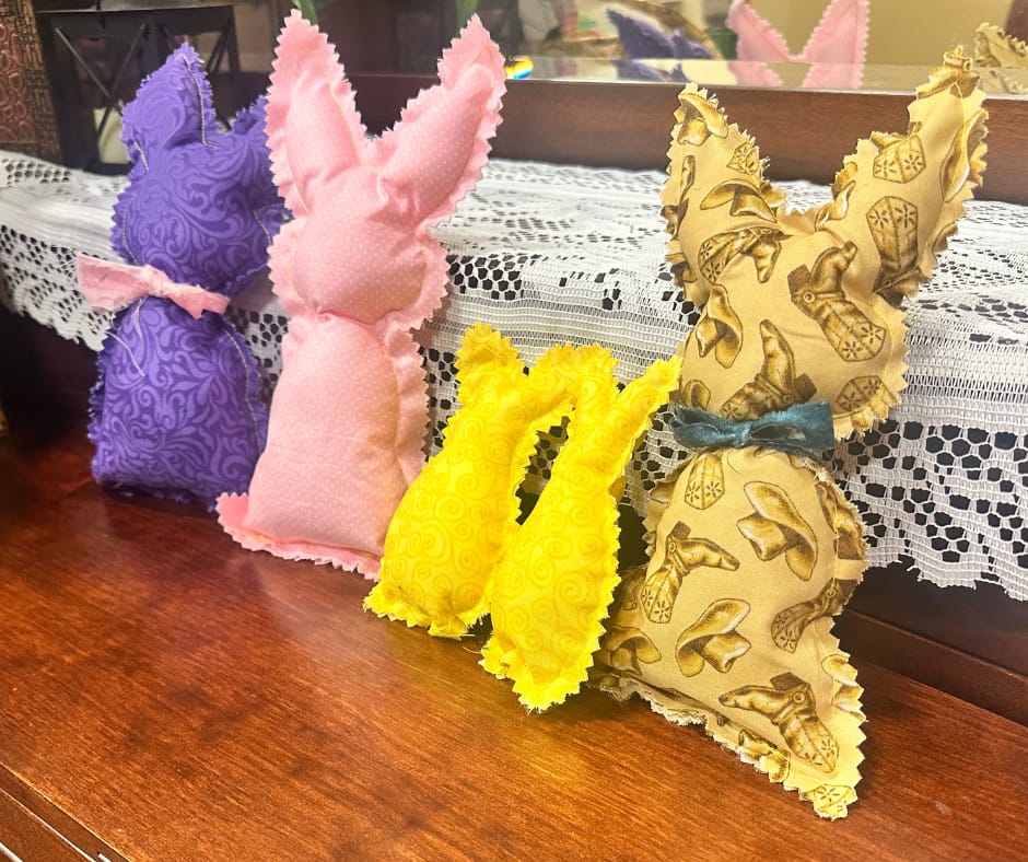 handmade stuffed bunnies